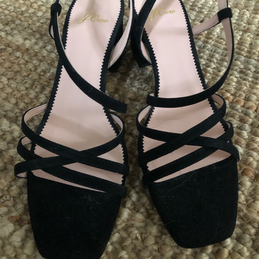 NIB J. Crew Suede Asymmetric Sandal - Picture 4 of 6